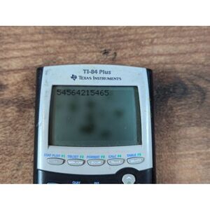 Texas Instruments Ti 84 Plus Graphing Calculator -Screen‎ Damage No cover WORKS